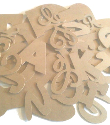 Lettres en bois à l'unité