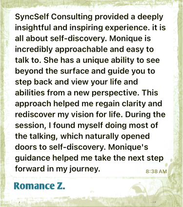 SyncSelf Testimonial