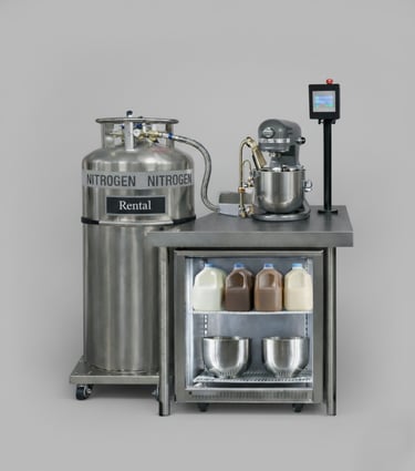 Nitrogen ice cream system