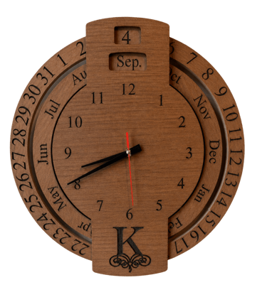 Medium tone custom clock