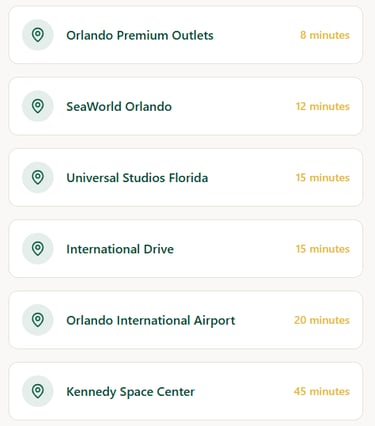 distance to local points of interest