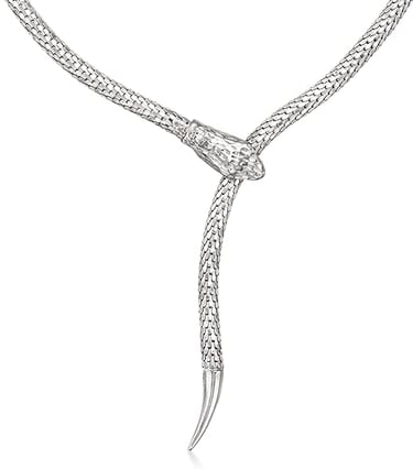 Adjustable Snake Necklace in Sterling Silver. Italy. Ross-Simons