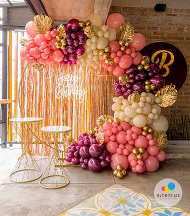 decoraciones con globos para mujer