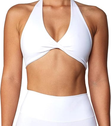 Top blanco halter pole dance