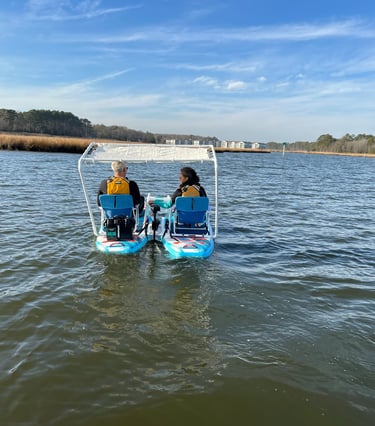 Electric Paddle board Catamaran
