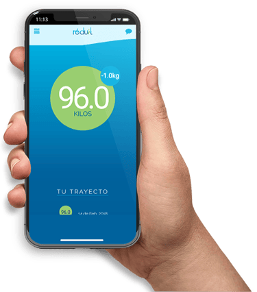 smartphone with reduit app in the screen