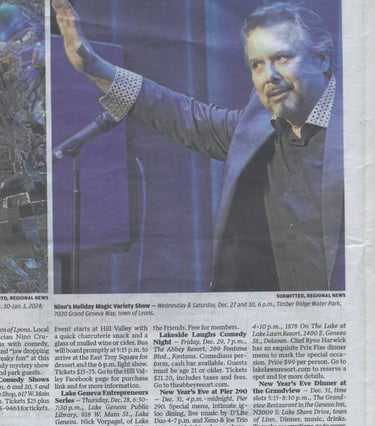 Chicago Hypnotist Comedy Nino Cruzillini