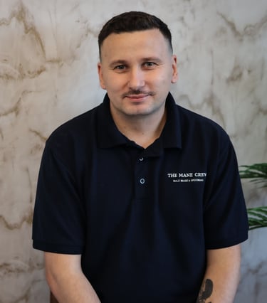 Vio barber at the mane crew