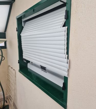 volet roulant contour vert store casser