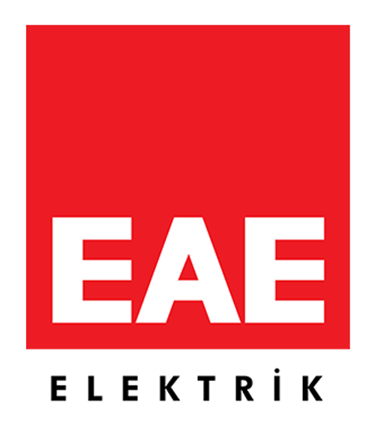 a red and white eae eae eae logo