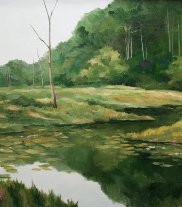 "The Frog Pond" Acrylic $650