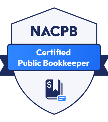 a certified public bookkeeper badge from the nacpb