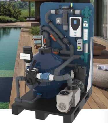 Complete plug & play filter kit for Type 4 natural pools & biopools | AquaForte equipment system