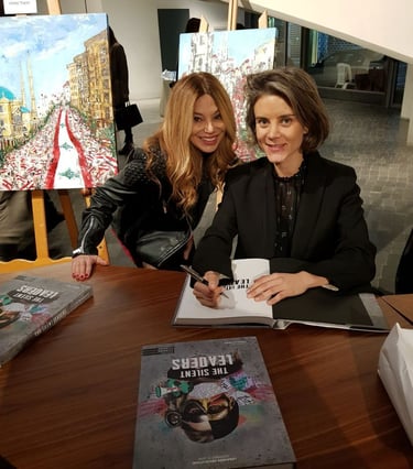 Jessy Tabet paintings featured in Marie-Joe Raidi book