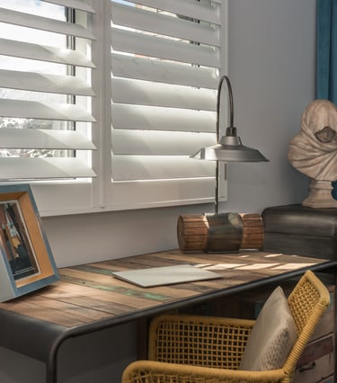 Plantation shutters in telford office