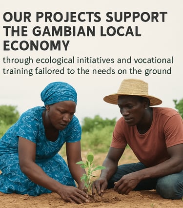 Smiling African and French participants sharing traditional meals during a cultural exchange event.