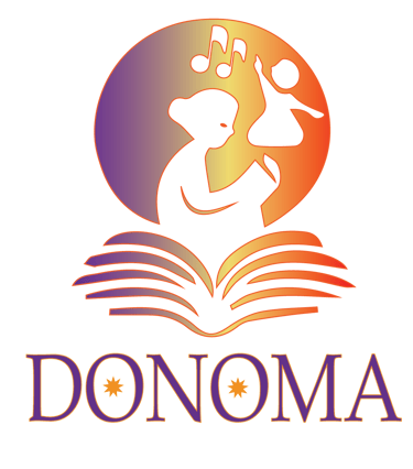 logo donoma lecture animée pour petits & grands sages au fil des mots, des sons et des images