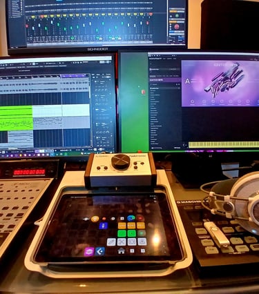 vue de la console du studio rosebirdstudio