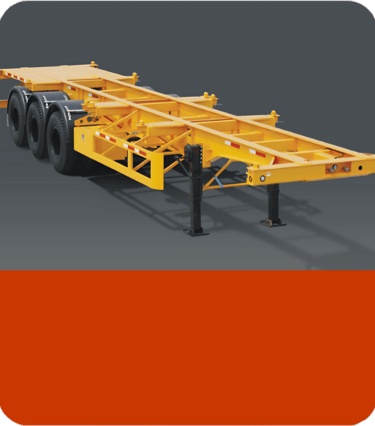 Skeleton trailer designed for container transportation – lightweight yet durable, built in Sonipat, 