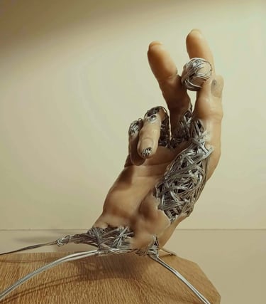 A clickable link leading to a page with further information about the sculpture 'A Small Part of Me'