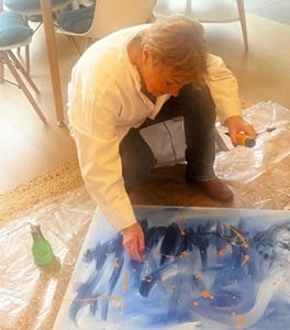 Mes peintures abstraites attirent les amateurs et collectionneurs d’art du monde entier.