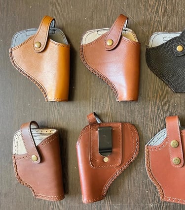 leather gun cover with clip