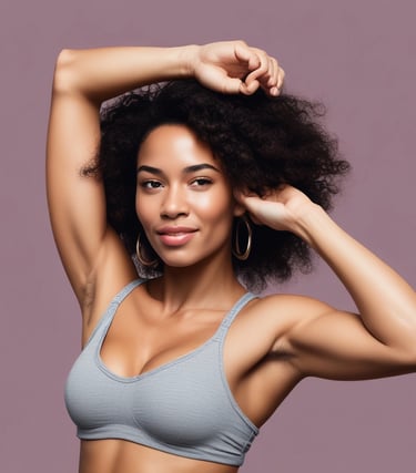 Relaxed client enjoying a comfortable and safe laser hair removal treatment.