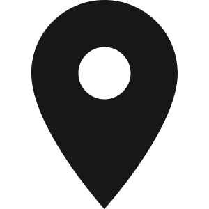 icon localisation noir