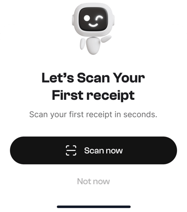 Scan your first receipt with Taxr