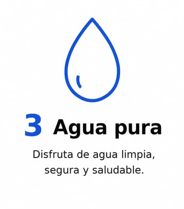 Agua filtrada después del sistema de ósmosis inversa