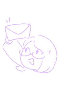 Digital illustration of Annielou Bandong holding an envelope and raising it high with a happy expression.