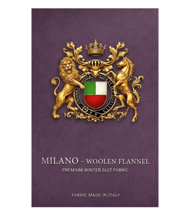 Milano woolen flannel fabric