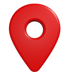 Raudonos kontaktų piktogramos: Vieta