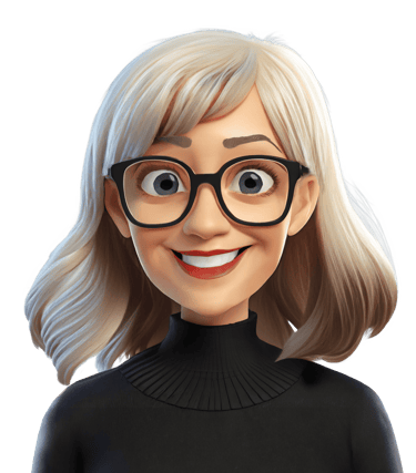 a cartoon avatar of the author