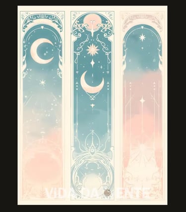 Estrela e a Lua do tarot - Clareza e Profundidade