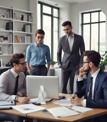 A tall, white building with vertical windows is in the background, with the word 'PROCON' displayed on its right side. The scene is set in an open-air market, with various stalls on either side of a stone-paved walkway. People are browsing the market, which appears to be selling fruits and vegetables. A pigeon and a white plastic stool are prominently seen in the foreground under a partly cloudy blue sky.