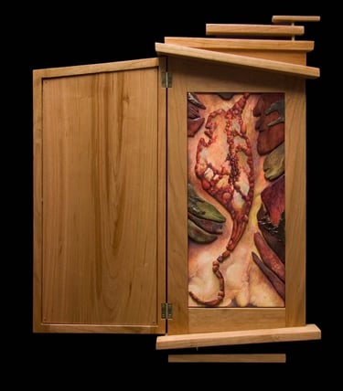 "The Shaving Cabinet of John Galt" Mixed Media $750