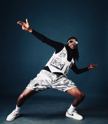 Dancehall teacher at TheOne Studios Nairobi, Junia posing 