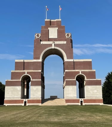 Thiepval war memorial, near Albert on the western front, France