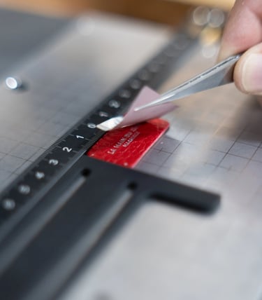 marquage à chaud sur cuir