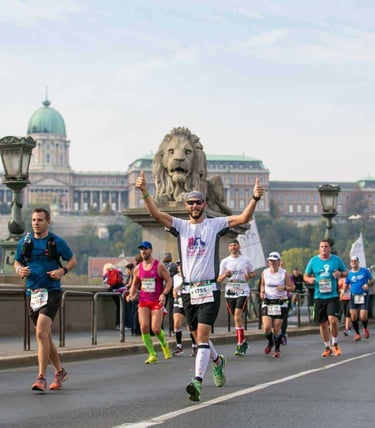 Maraton w Budapeszcie i Zamek Królewski w tle