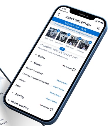 a phone with a phone showing the ORIGOInspect app