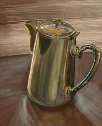 Digital drawing series: Coffee pot