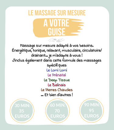 massage sur mesure