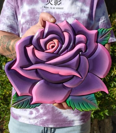 Rose sculptée