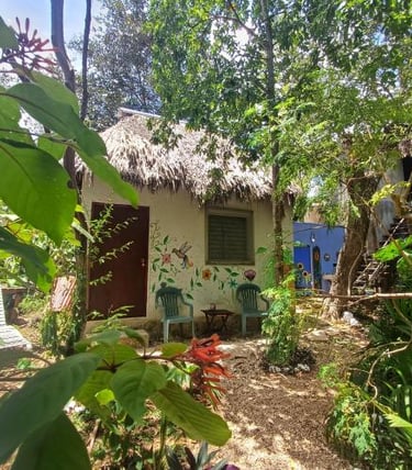 vista exterior de mayan bungalow 