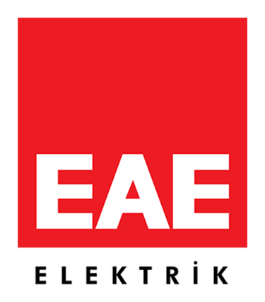 a red and white eae eae eae logo