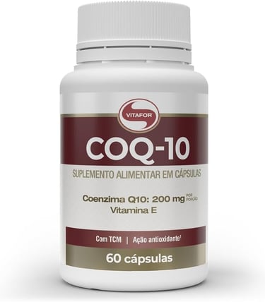 Suplemento Coenzima Q10 Vitafor 200mg: saúde do coração. Seleção Vida Performance.