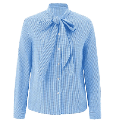 Cicybell women's sky blue plaid shirt