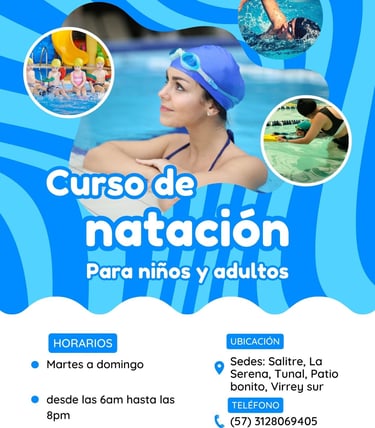 cursos de natación en el salitre.